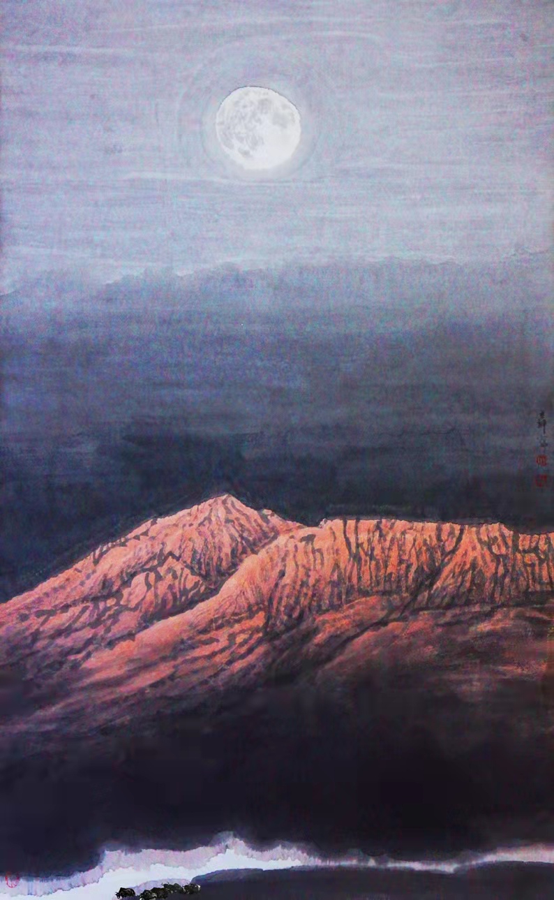 铁道兵著名画家董吉祥（纸本水墨）国画作品欣赏 V篇制作：王绍春