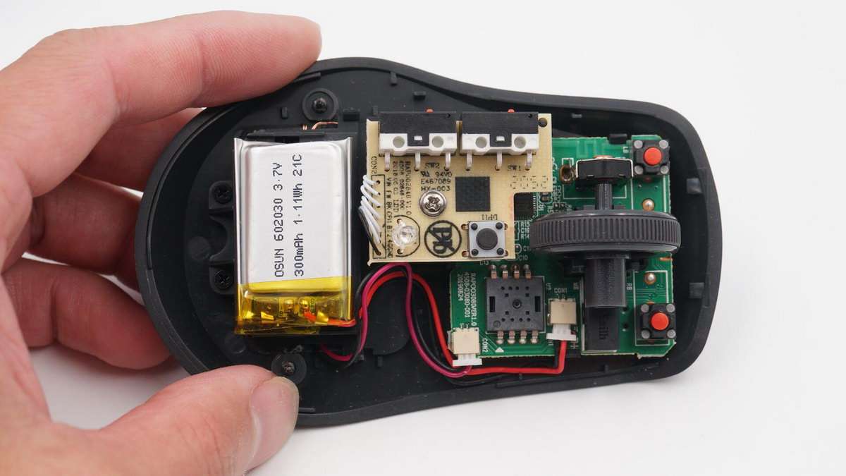 雷柏鼠标怎么样雷柏m300w无线鼠标拆解