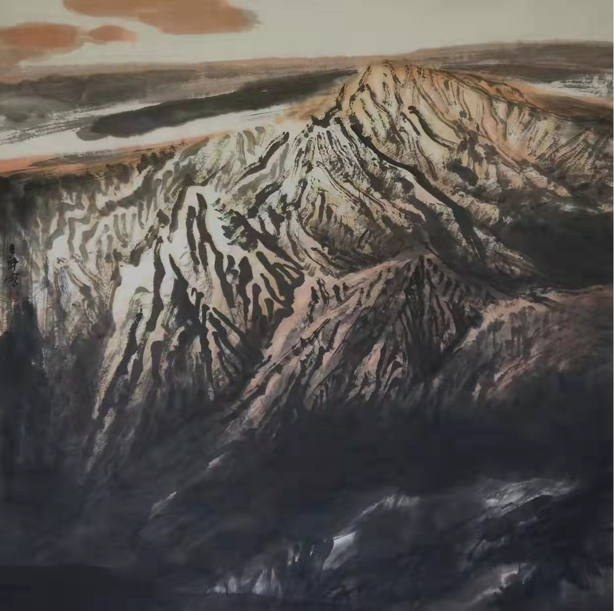 铁道兵著名画家董吉祥（纸本水墨）国画作品欣赏 V篇制作：王绍春