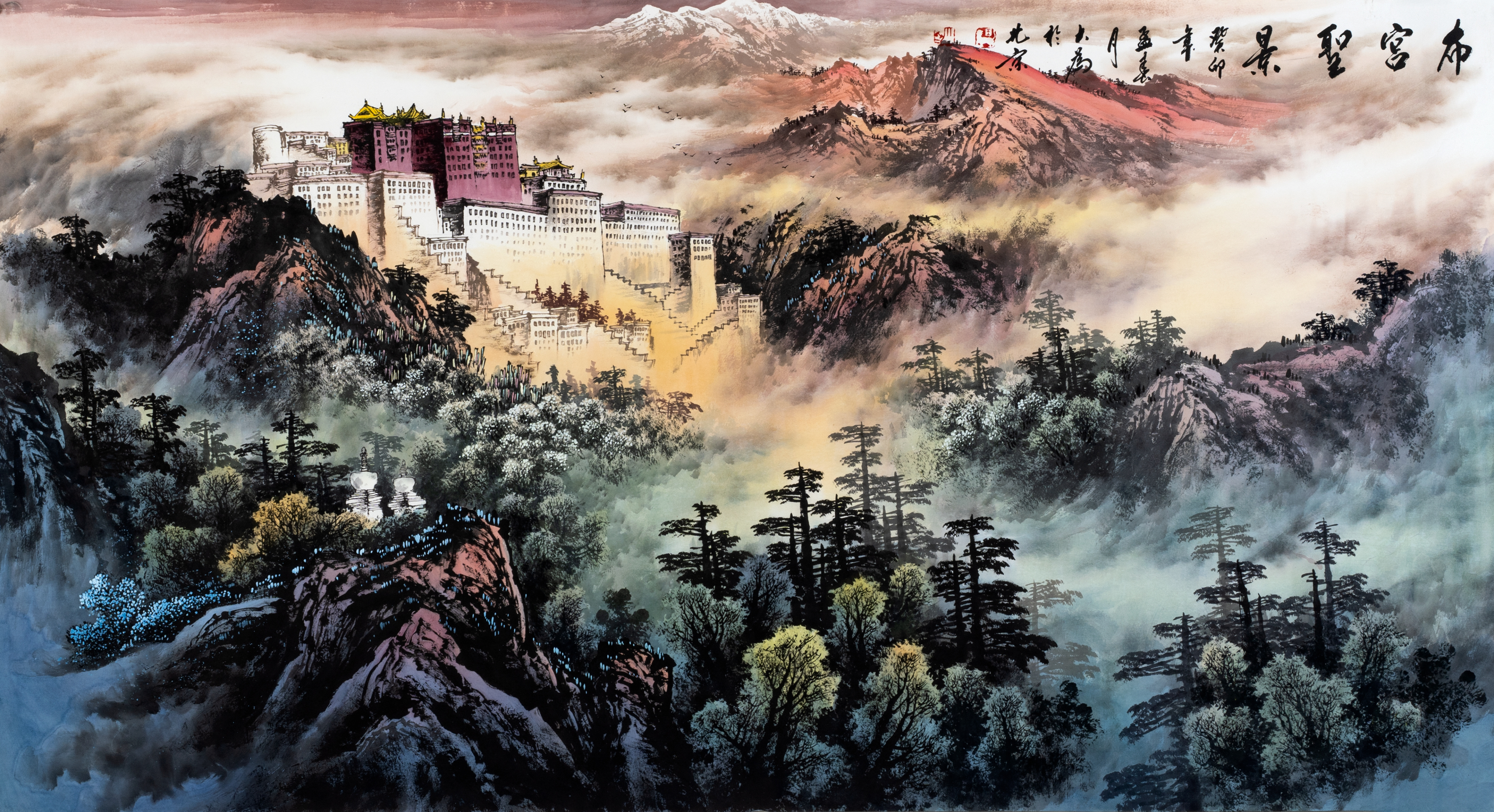 最具市场升值潜力十大书画家,王大为的山水画,用作收藏必升值_书法网