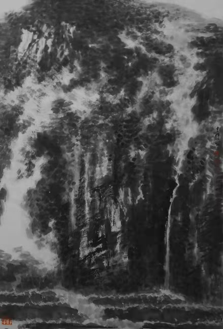 铁道兵著名画家董吉祥（纸本水墨）国画作品欣赏 V篇制作：王绍春