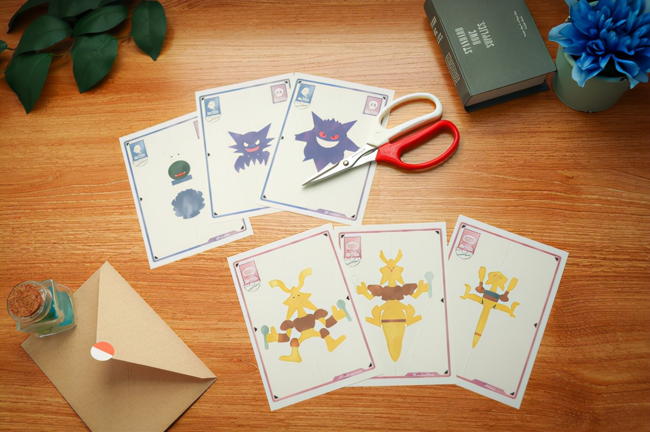 推主以剪纸艺术制作《精灵宝可梦》昆虫标本趣味创作