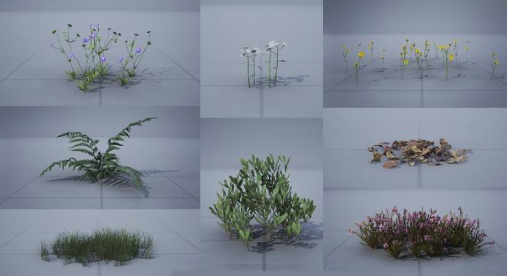 ue常用植物库12G免费下载