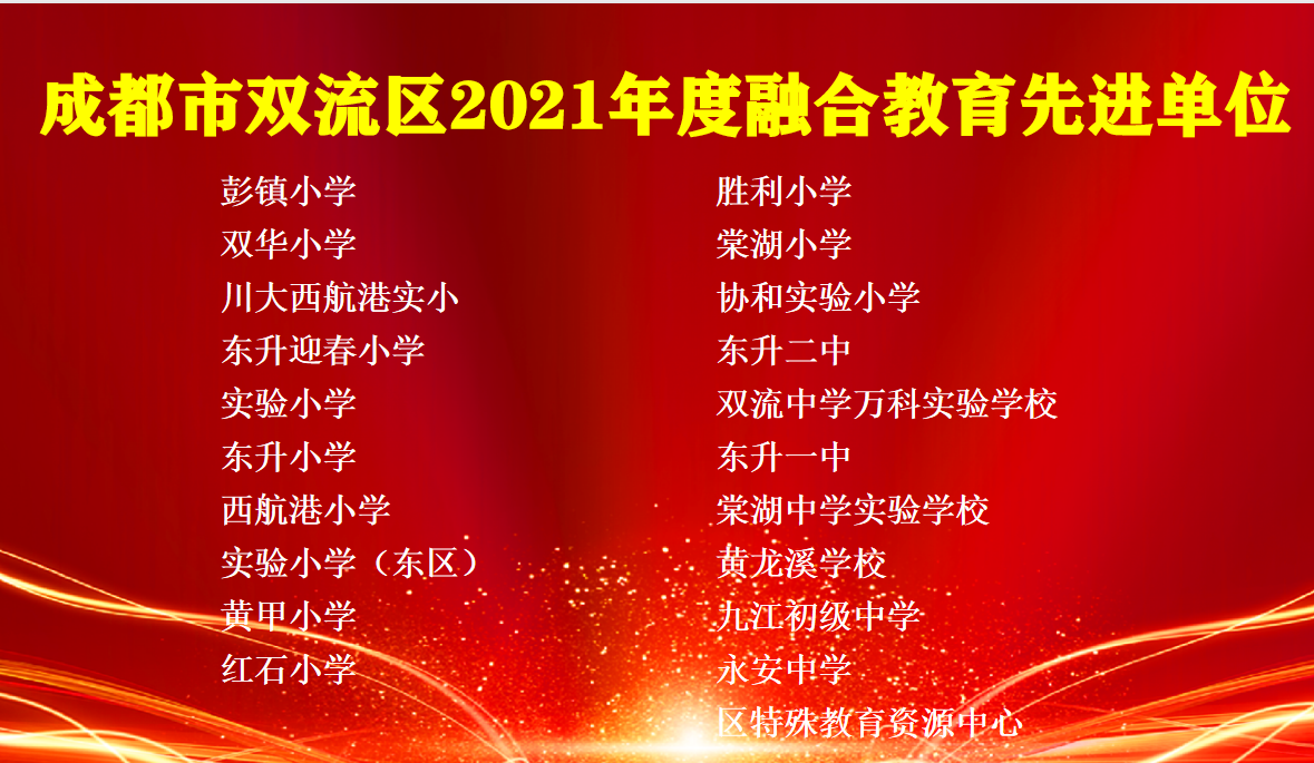 成都市双流区2021年度融合教育年会隆重召开