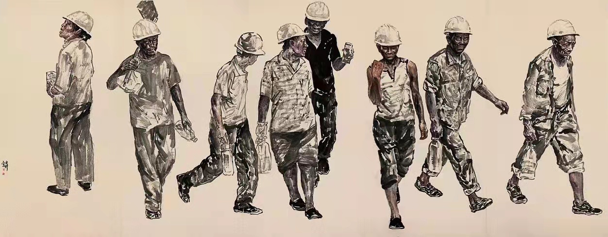 铁道兵著名画家董吉祥（纸本水墨）国画作品欣赏 V篇制作：王绍春