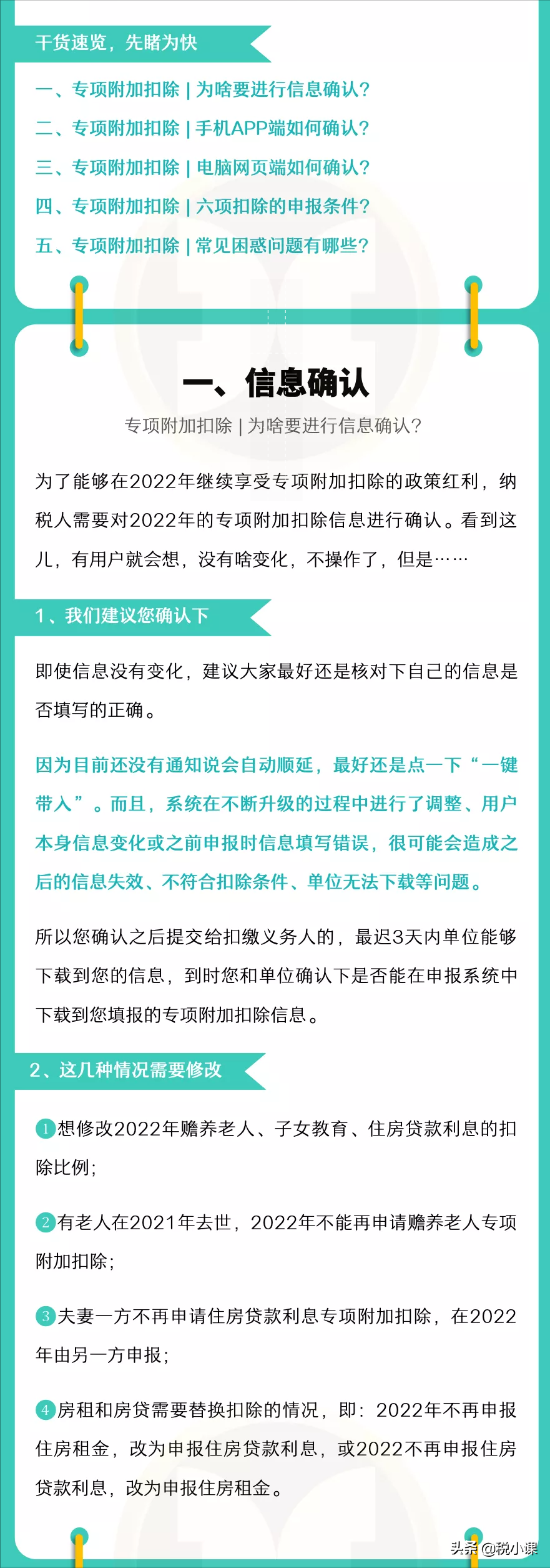 2022年專(zhuān)項(xiàng)附加扣除已經(jīng)開(kāi)始確認(rèn)！步驟都給你列得清清楚楚
