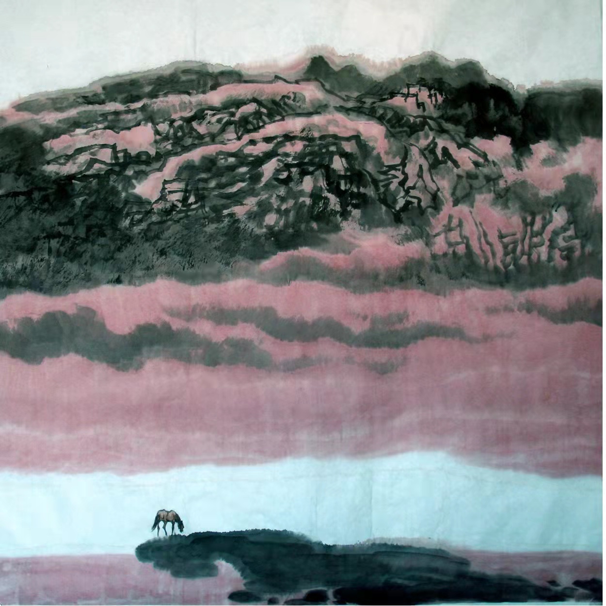 铁道兵著名画家董吉祥（纸本水墨）国画作品欣赏 V篇制作：王绍春
