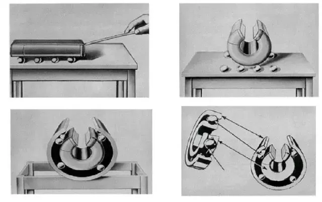 轴承里的钢珠是如何塞进去的，图说轴承，这个做的太直观易懂了