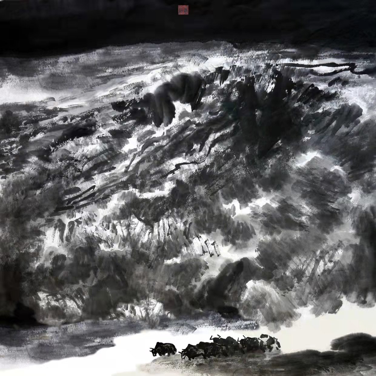 铁道兵著名画家董吉祥（纸本水墨）国画作品欣赏 V篇制作：王绍春