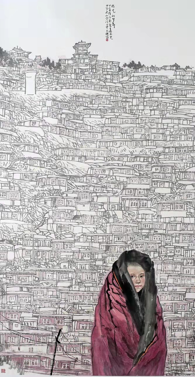 铁道兵著名画家董吉祥（纸本水墨）国画作品欣赏 V篇制作：王绍春