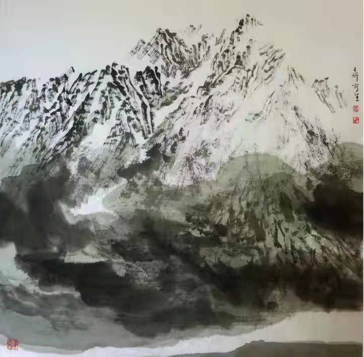 铁道兵著名画家董吉祥（纸本水墨）国画作品欣赏 V篇制作：王绍春