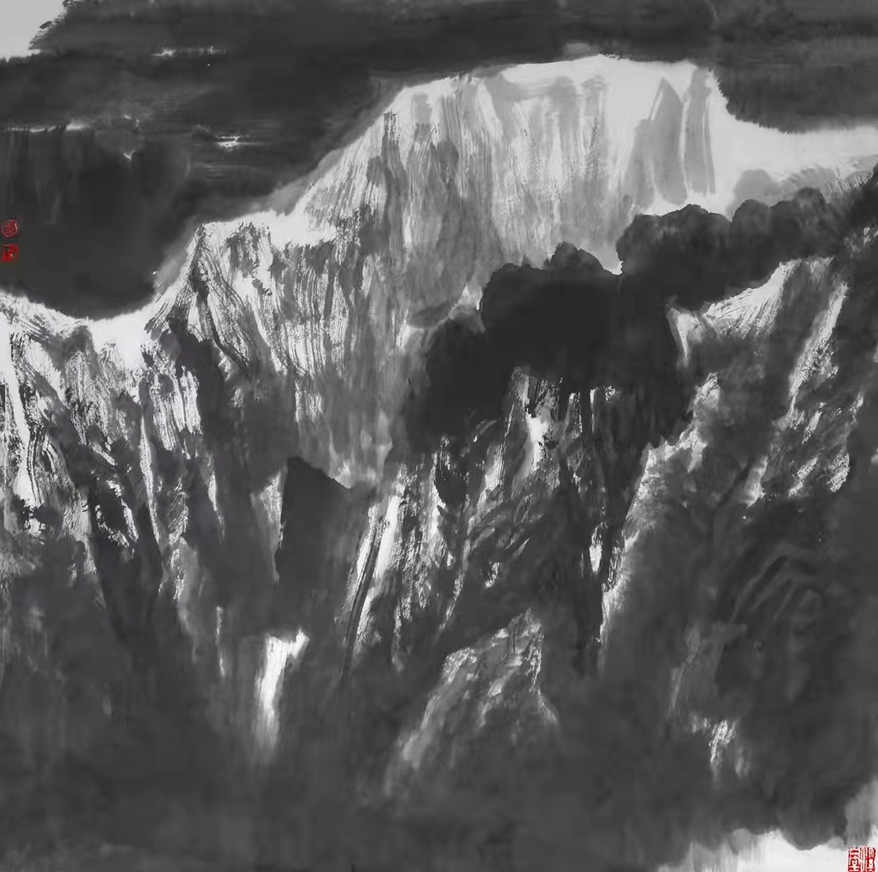 铁道兵著名画家董吉祥（纸本水墨）国画作品欣赏 V篇制作：王绍春