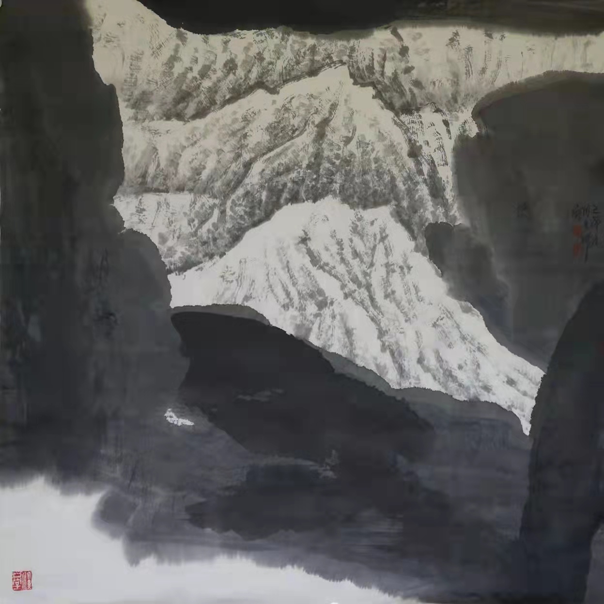 铁道兵著名画家董吉祥（纸本水墨）国画作品欣赏 V篇制作：王绍春