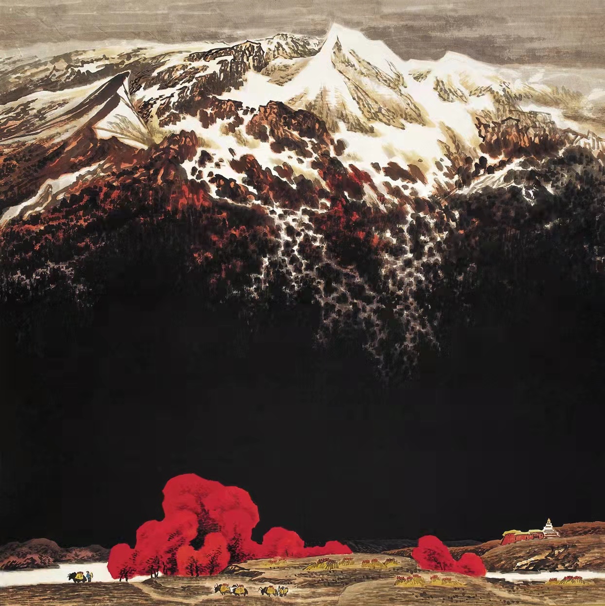铁道兵著名画家董吉祥（纸本水墨）国画作品欣赏 V篇制作：王绍春