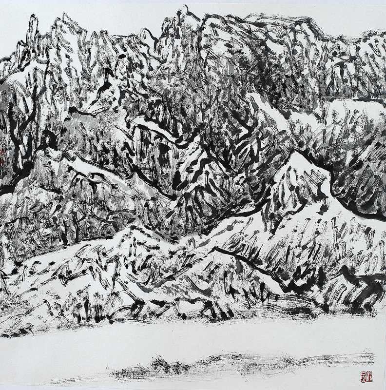铁道兵著名画家董吉祥（纸本水墨）国画作品欣赏 V篇制作：王绍春