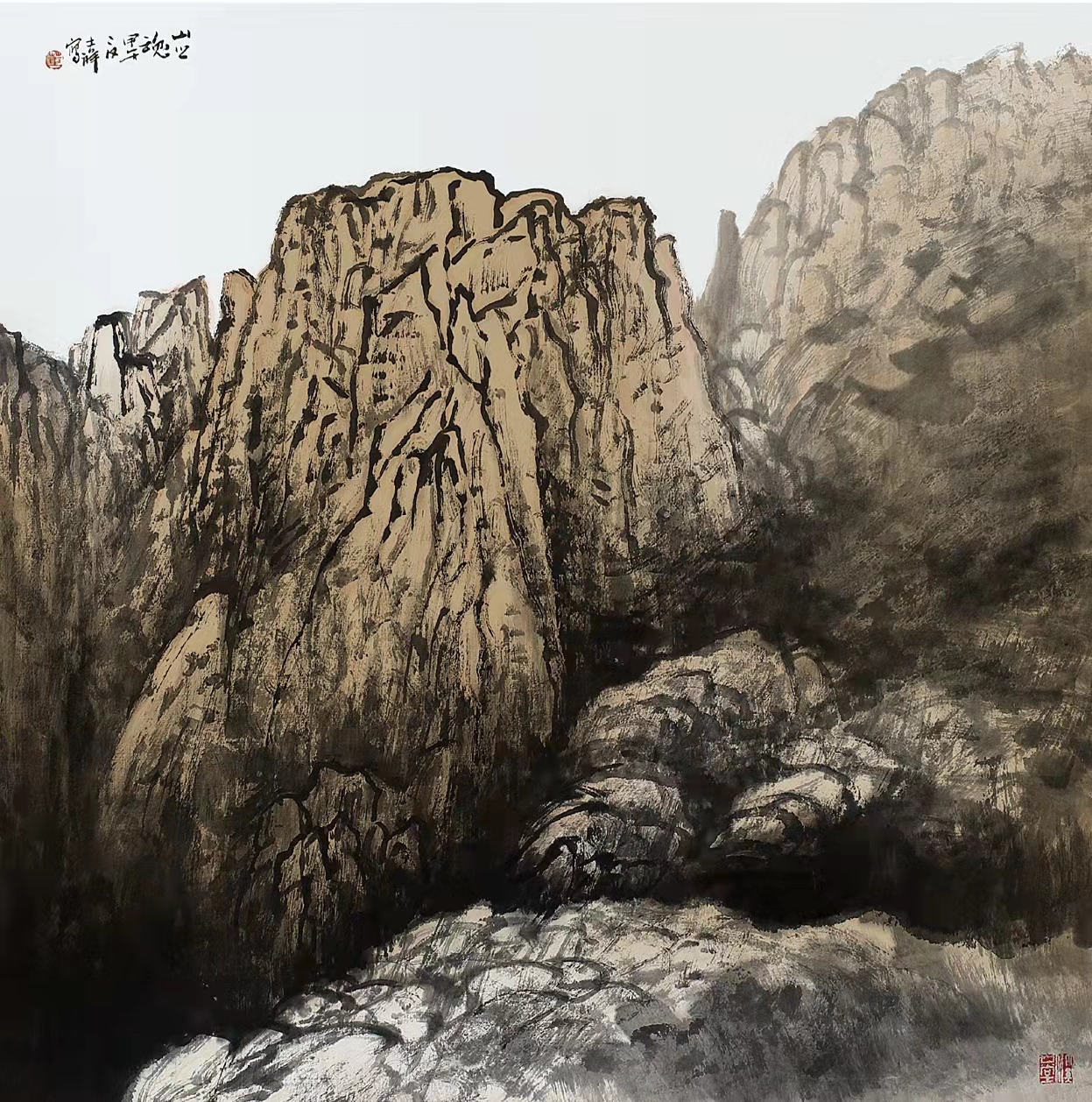 铁道兵著名画家董吉祥（纸本水墨）国画作品欣赏 V篇制作：王绍春