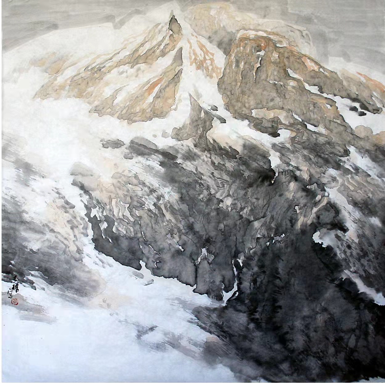 铁道兵著名画家董吉祥（纸本水墨）国画作品欣赏 V篇制作：王绍春