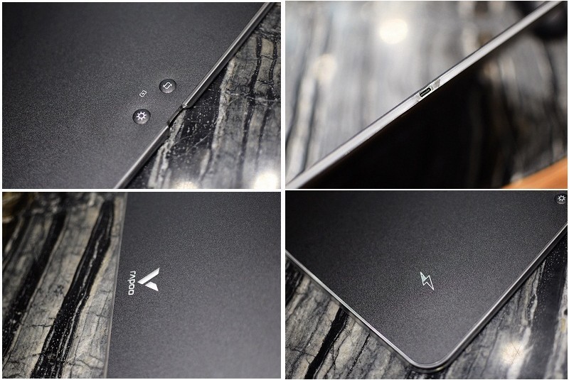 再也不怕没电了 雷柏V10RGB幻彩背光无线充电游戏鼠标硬垫