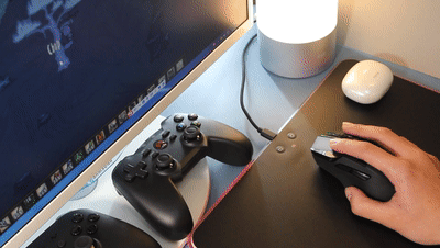 酷炫外设新选择—雷柏V10RGB幻彩背光无线充电游戏鼠标套装