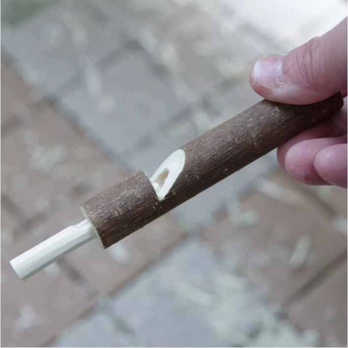 0元制作木哨子，户外丛林工艺！利用掉落的树枝，怀旧童年时光