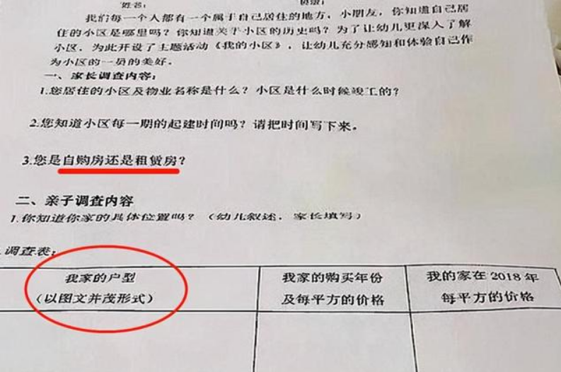 幼儿园学生家庭情况调查表填写指南