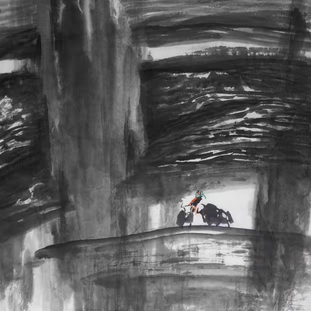铁道兵著名画家董吉祥（纸本水墨）国画作品欣赏 V篇制作：王绍春