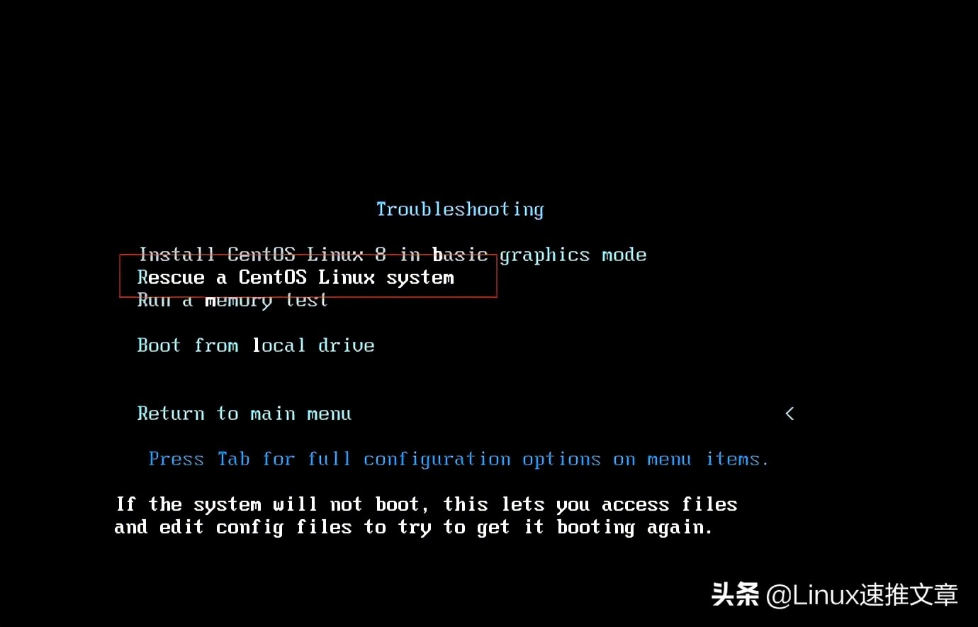 如何在Rescue模式下配置網絡和SSH登錄