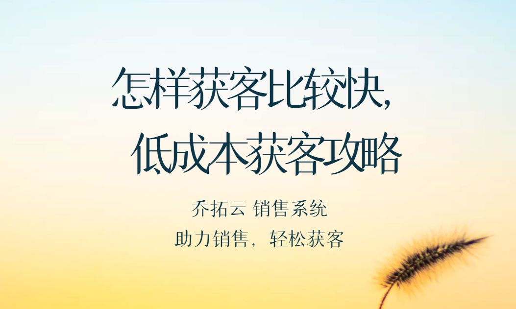 获客方式有哪些，详解获客技巧，在销售系统中轻松获客