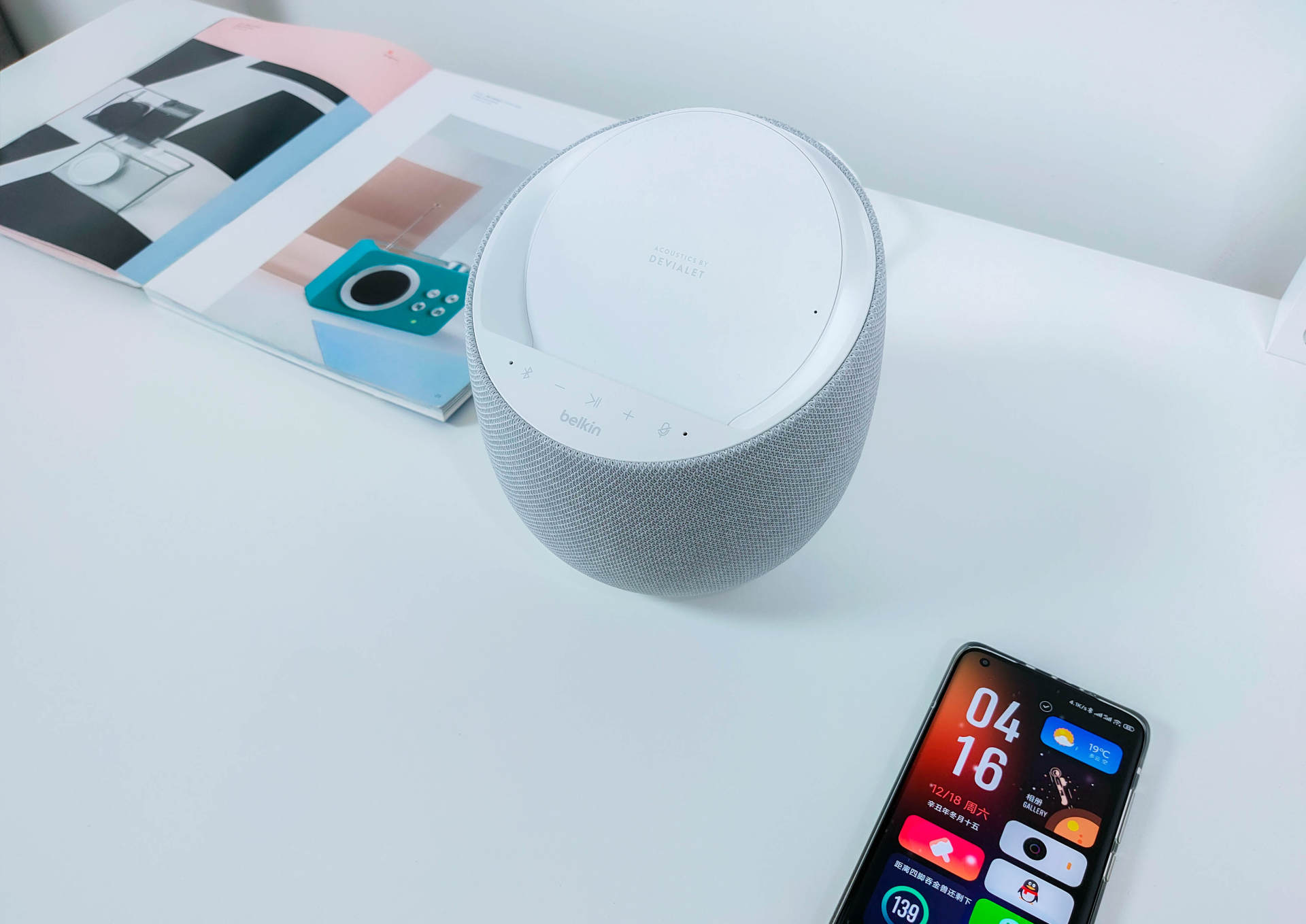 带无线充电的帝瓦雷，贝尔金帝瓦雷Elite智能音箱评测:三巨头之作