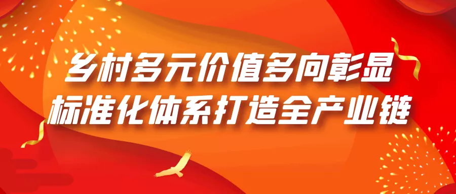 乡村多元价值多向彰显,标准化体系打造全产业链