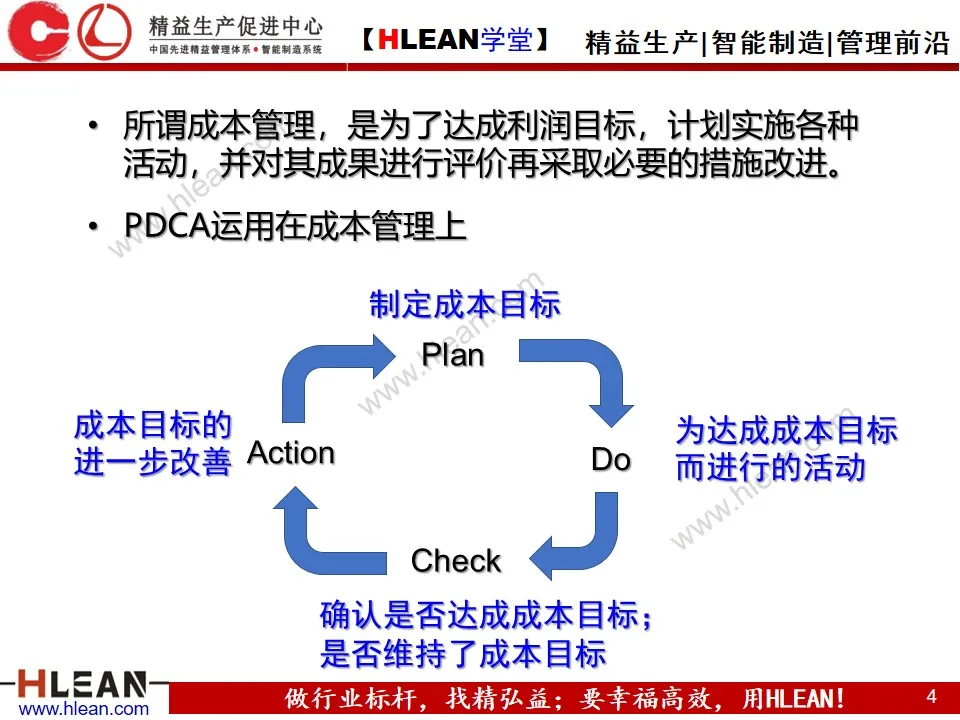 「精益学堂」成本管理