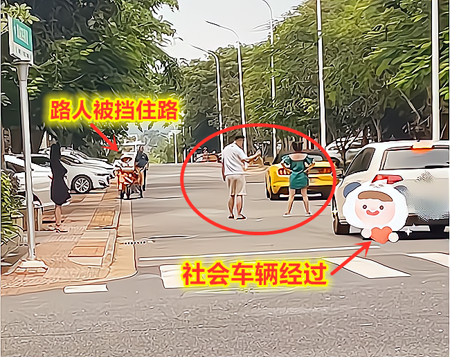 女网红“拍段子”躺马路上发出嚎叫，追逐豪车未果，叉腰站路中央