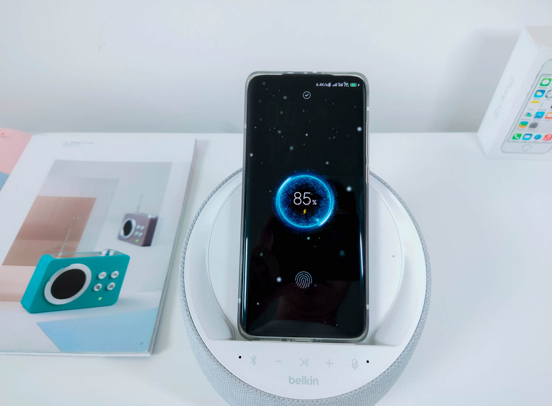 带无线充电的帝瓦雷，贝尔金帝瓦雷Elite智能音箱评测:三巨头之作