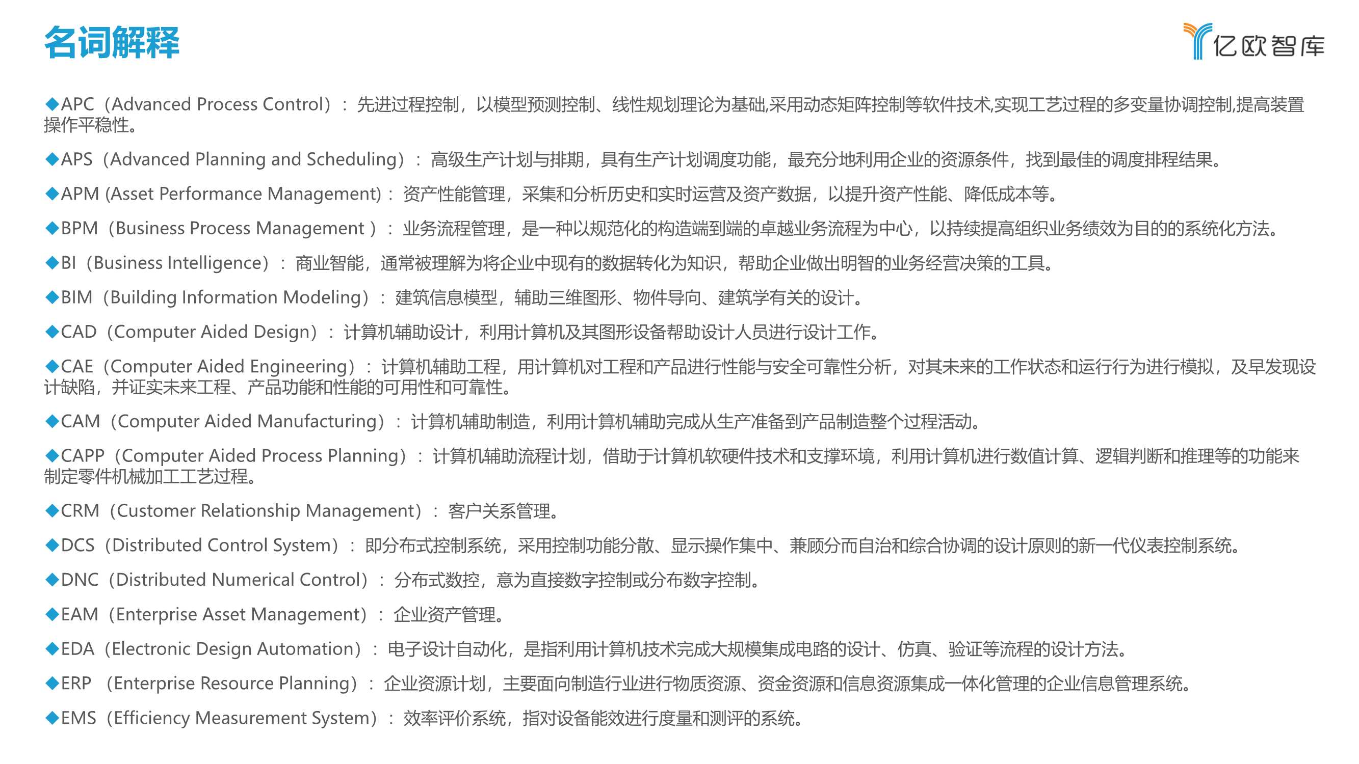 先进制造业：2021中国工业软件行业研究报告