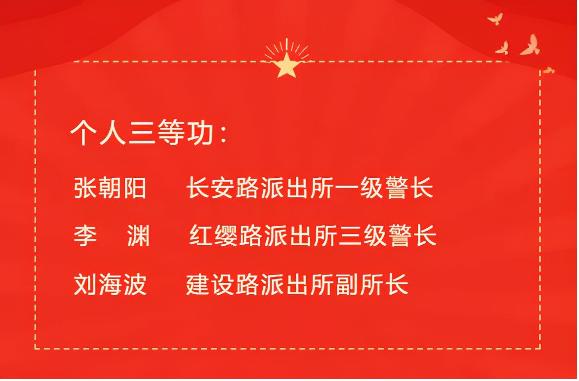 西安市公安局战时表彰碑林分局13名民（辅）警获奖励