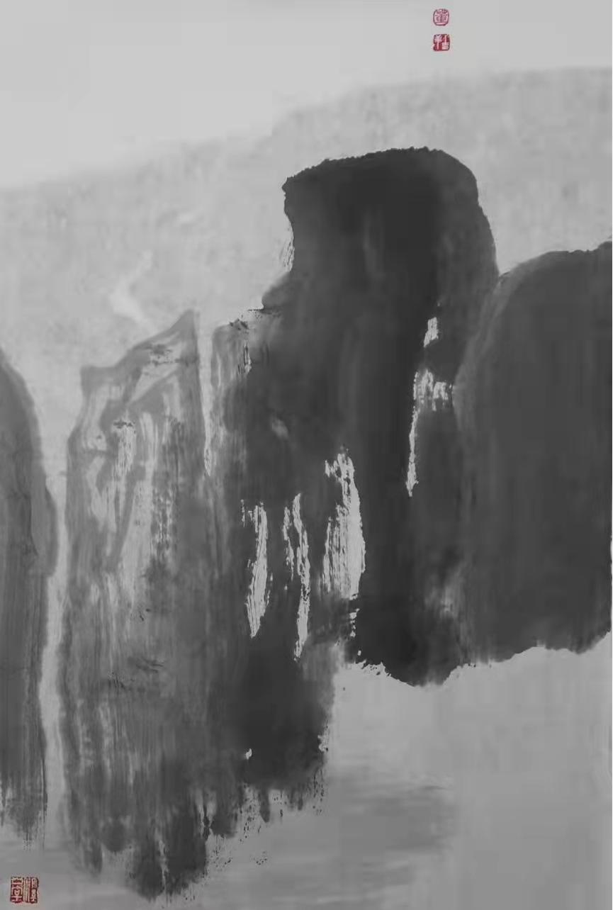 铁道兵著名画家董吉祥（纸本水墨）国画作品欣赏 V篇制作：王绍春