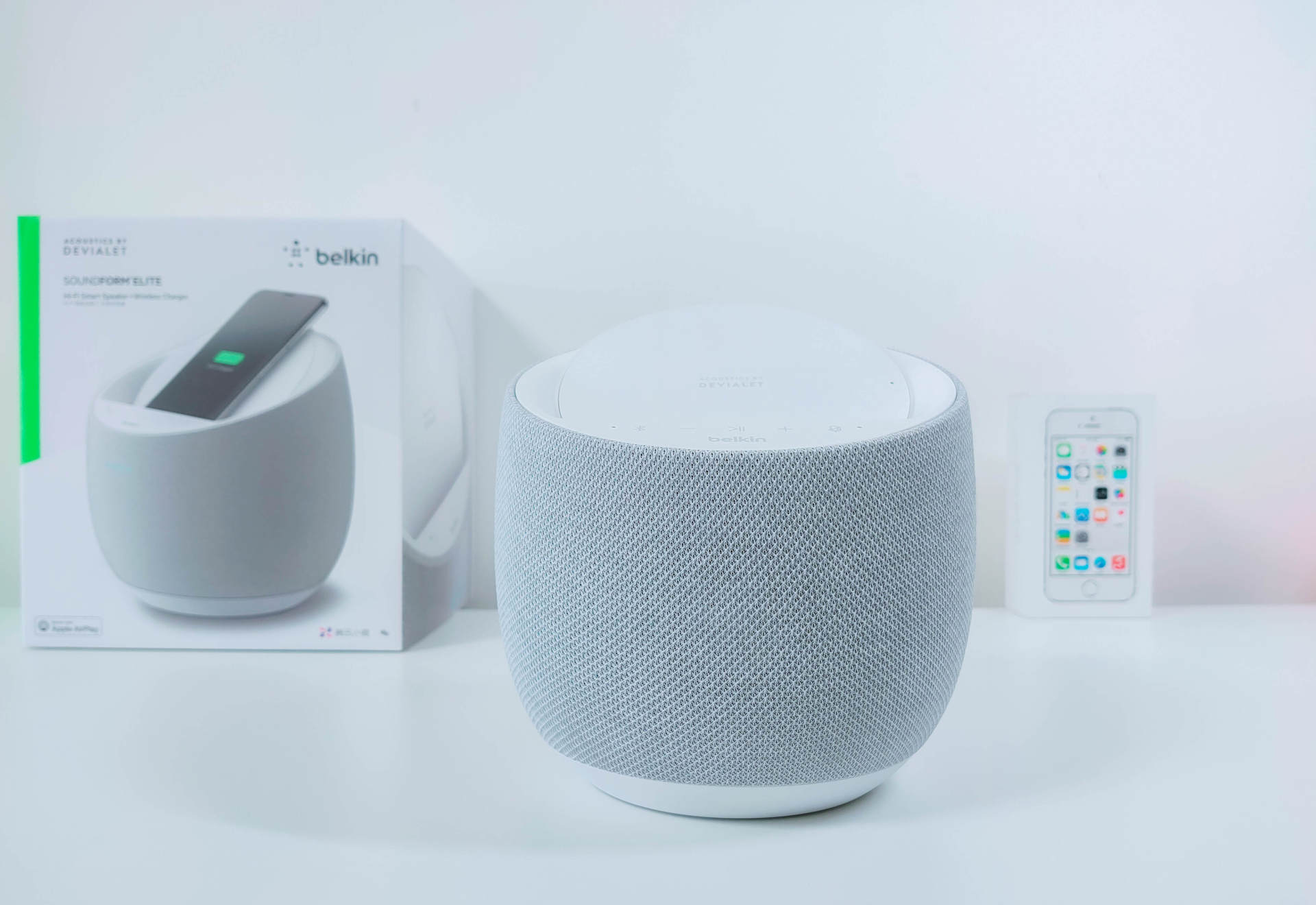 带无线充电的帝瓦雷，贝尔金帝瓦雷Elite智能音箱评测:三巨头之作