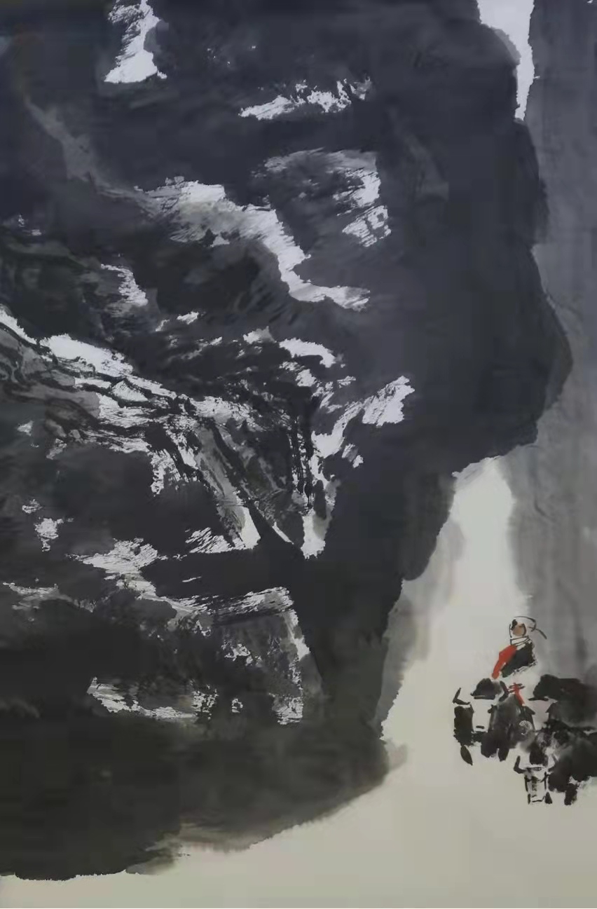 铁道兵著名画家董吉祥（纸本水墨）国画作品欣赏 V篇制作：王绍春