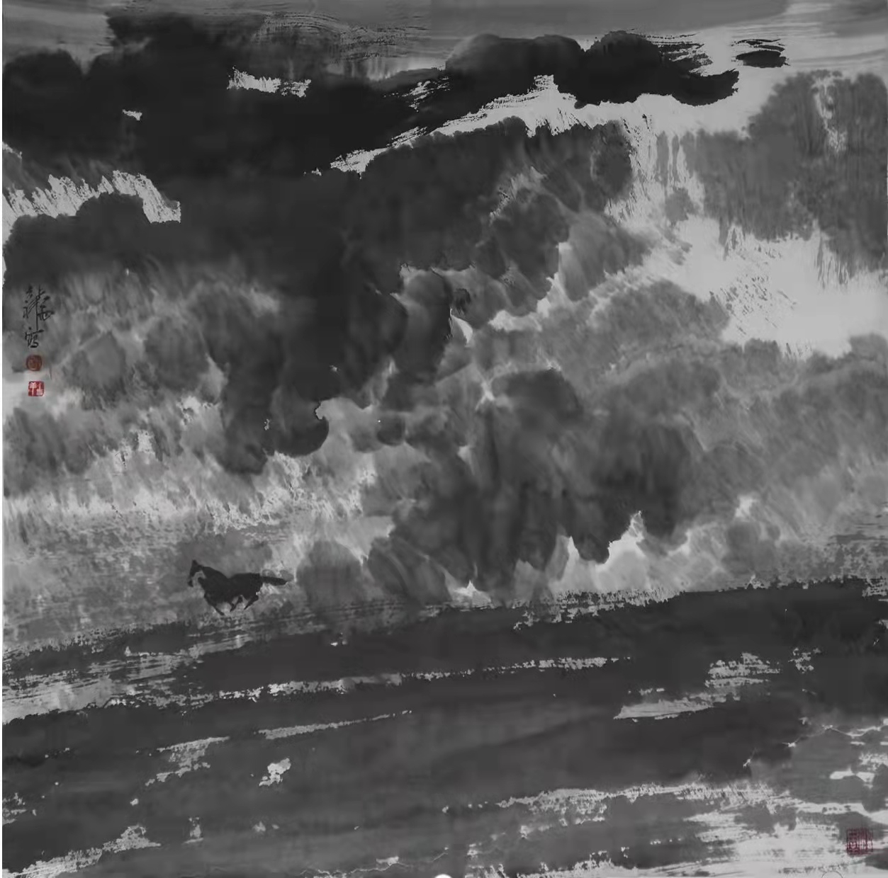 铁道兵著名画家董吉祥（纸本水墨）国画作品欣赏 V篇制作：王绍春