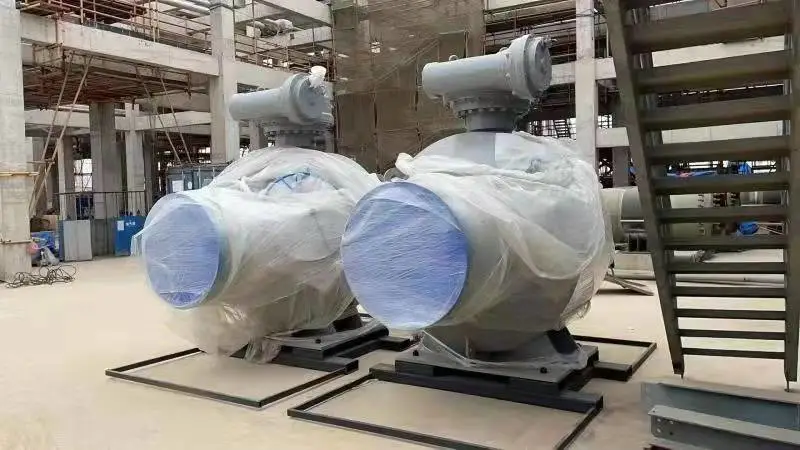 纽威为江苏LNG项目研制的2台国产40寸1500LB全焊接球阀顺利交付
