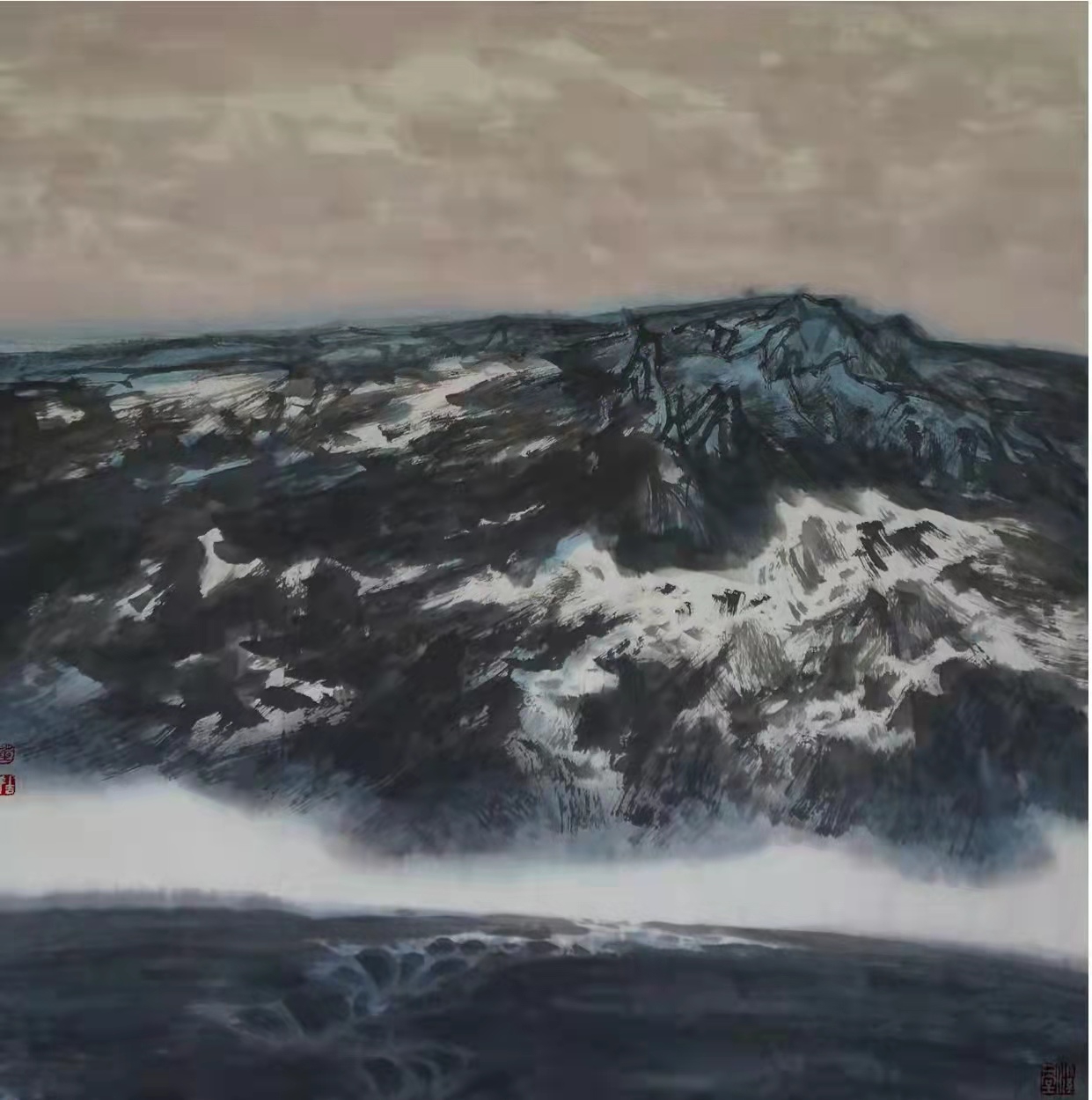 铁道兵著名画家董吉祥（纸本水墨）国画作品欣赏 V篇制作：王绍春