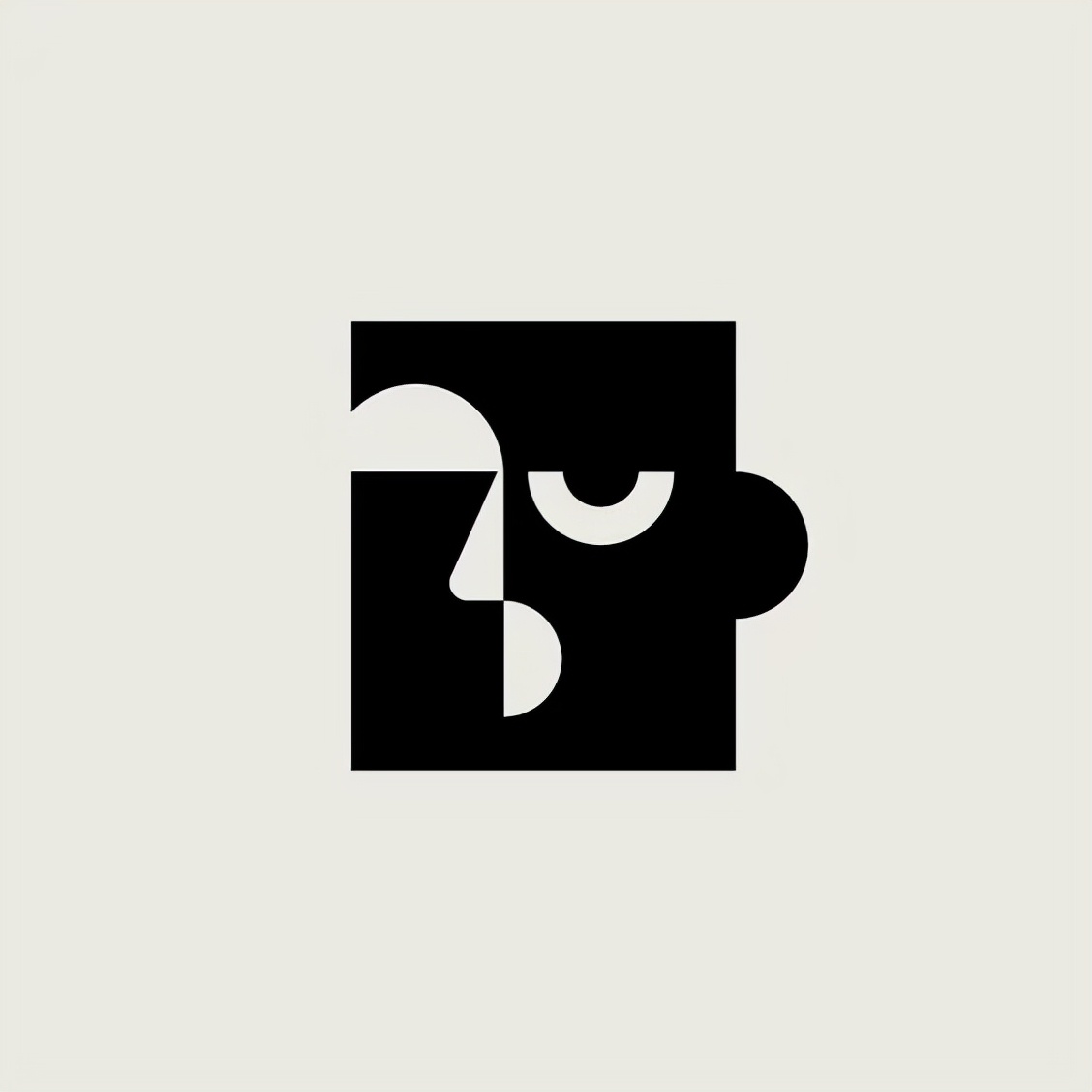 正负形象形简约品牌logo设计集锦