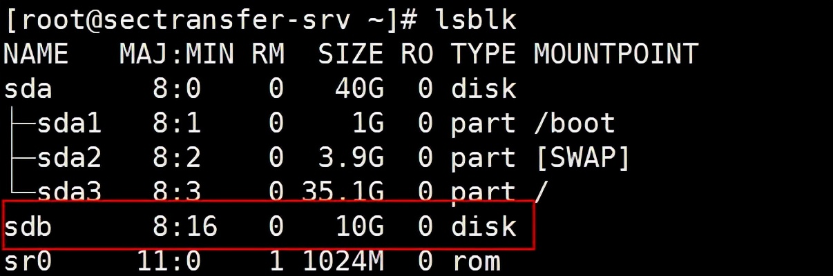Centos 7 添加磁盤設備