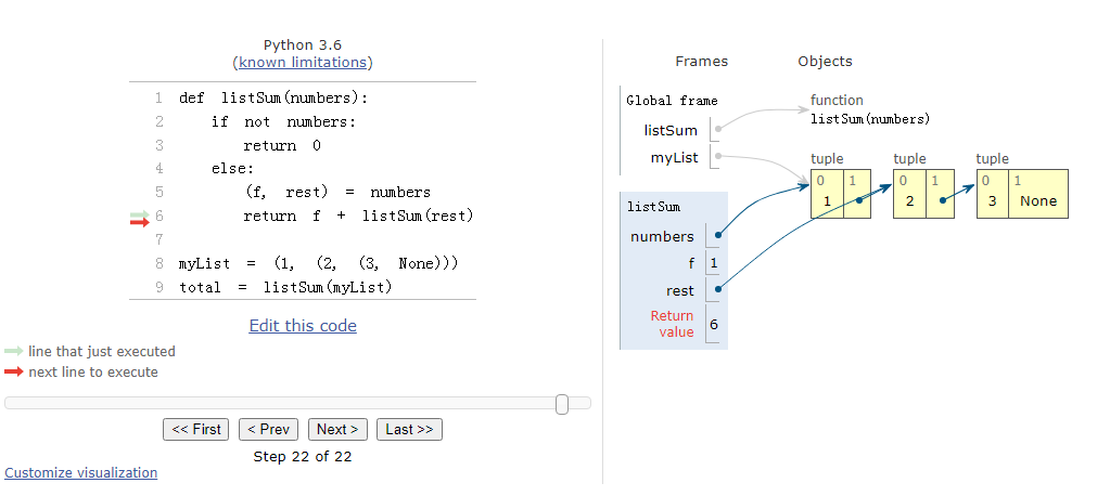 程序运行可视化工具——Python Tutor