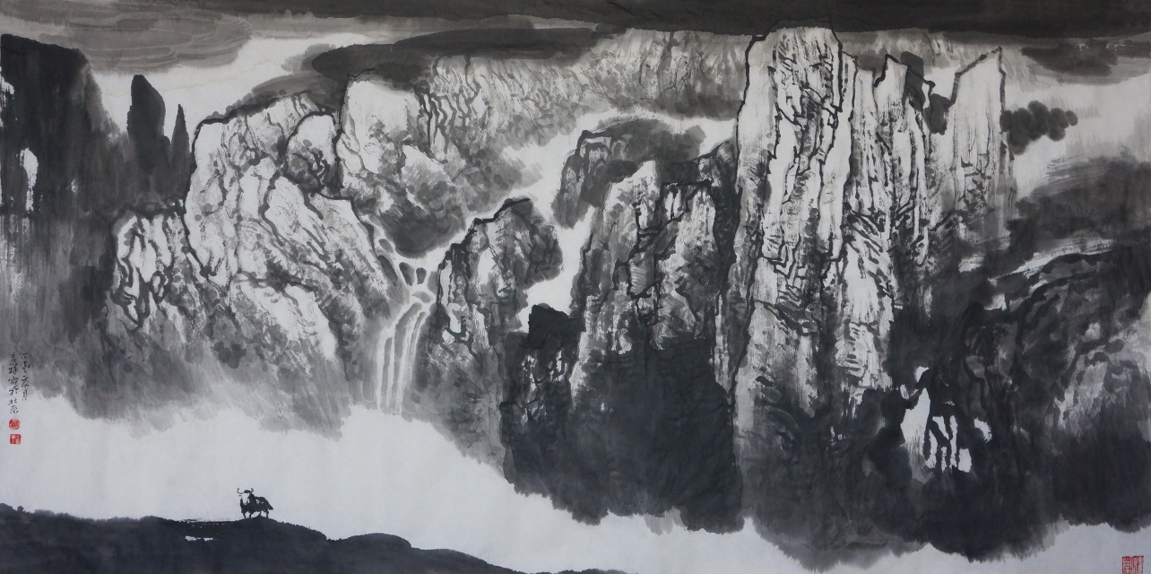 铁道兵著名画家董吉祥（纸本水墨）国画作品欣赏 V篇制作：王绍春