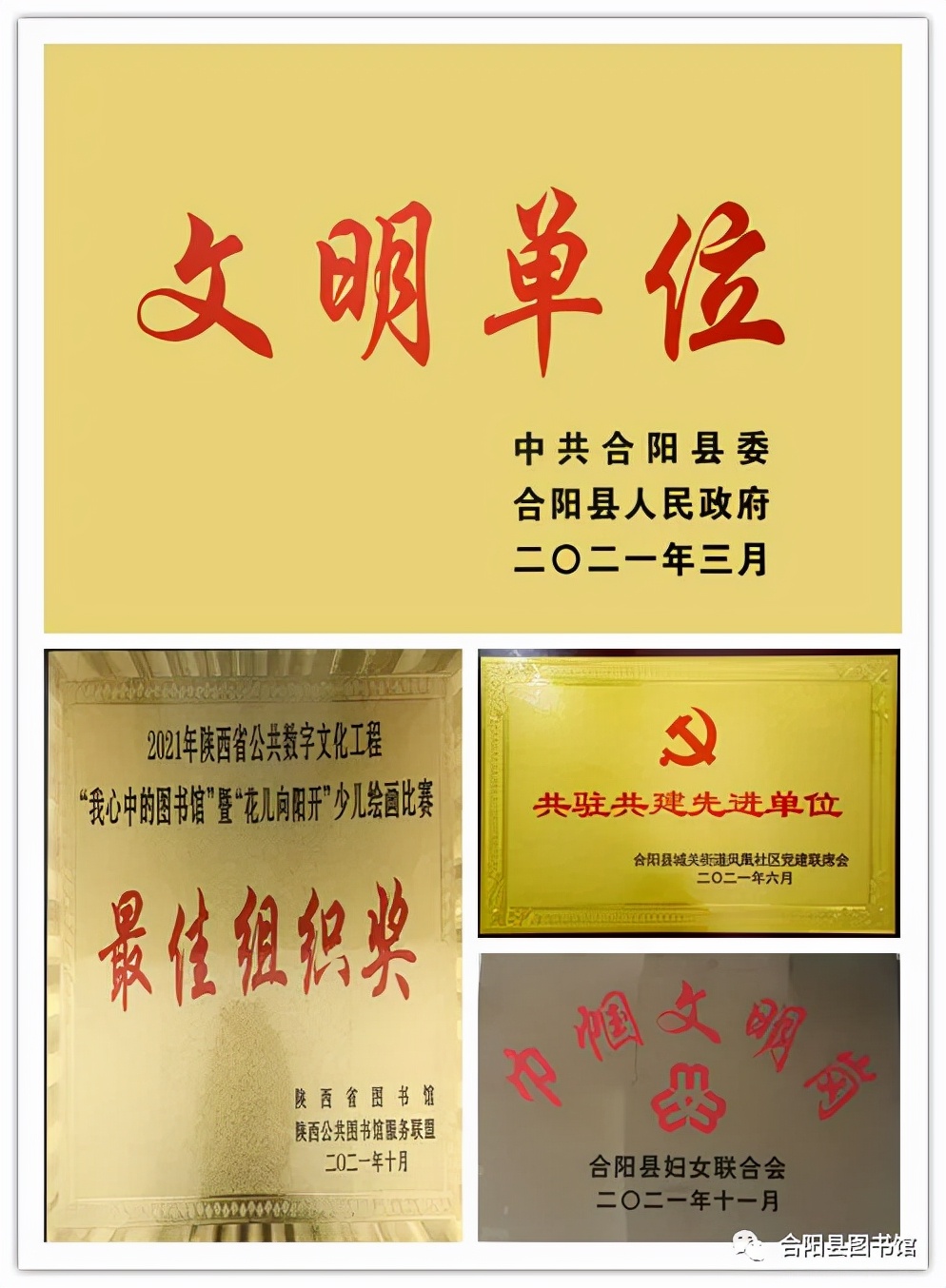 合陽縣圖書館2021年年報