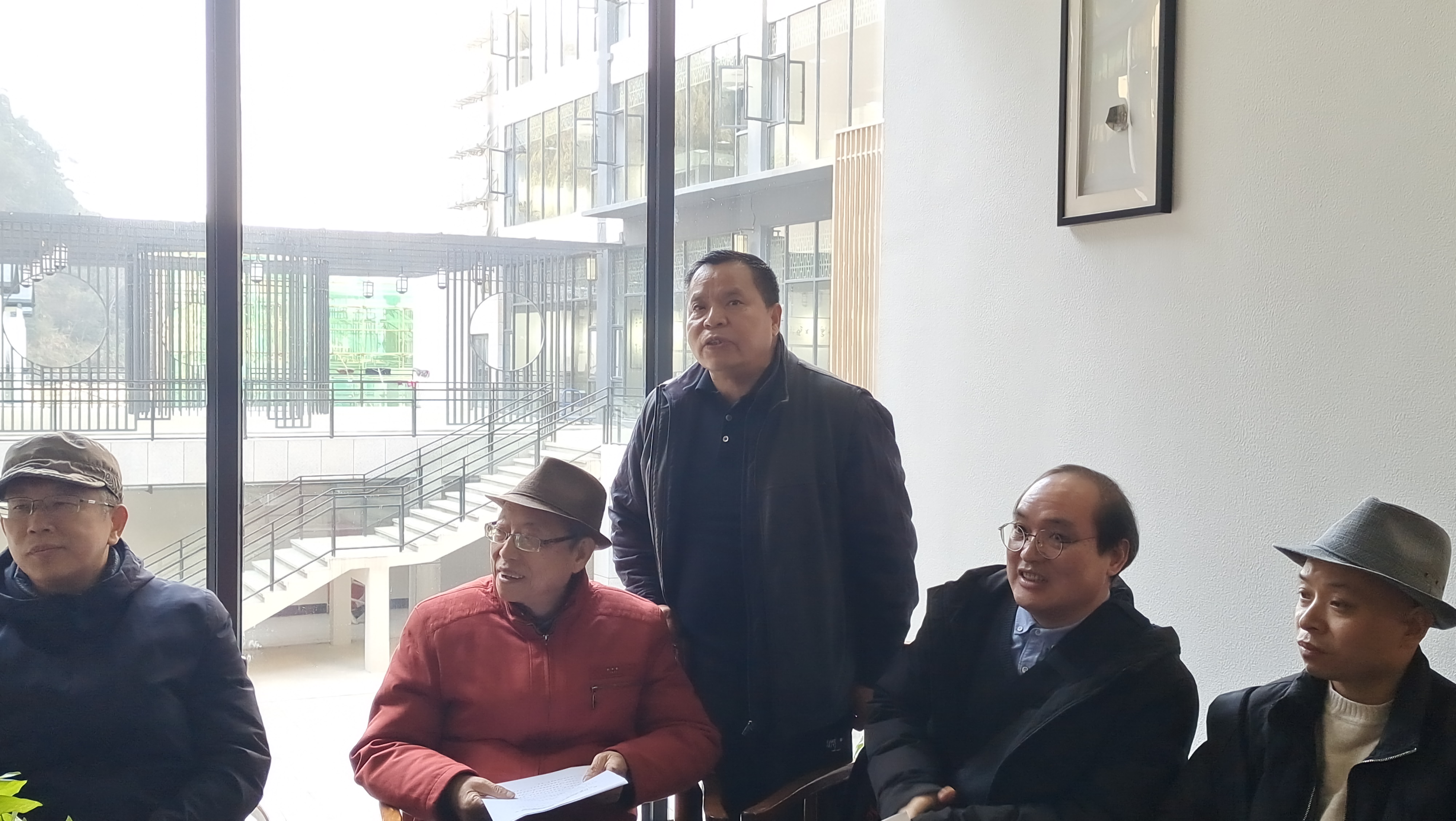 靖安金石世家书画家艺术村首办公益捐赠活动