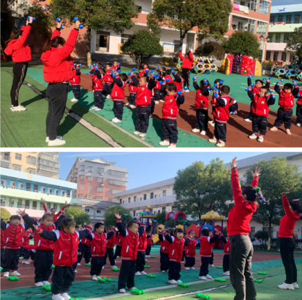 湖北武穴梅川镇中心幼儿园：多彩器械 运动无限
