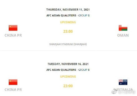 国足世预赛本年度剩余两场全部晚上11点开球 战阿曼将是“最后希望”