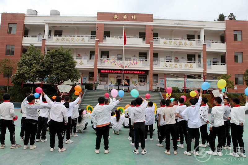 珠街街道青龙小学举行第三届体育艺术节(图1)